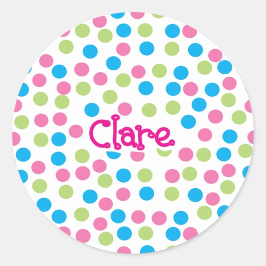 Polka Dot Sticker - Clare 2 (Voorkant)