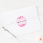 Polka dot stickers met aangepaste achtergrondkleur (Envelop)