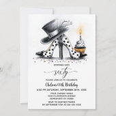 Polka Dot Stiletto Shoes 60th Birthday Kaart (Voorkant)