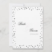 Polka Dot Stippen Scallop Kant Swirl Bloeiende Bru Kaart (Achterkant)