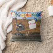 Polka-Dot Street Art Scene Kussen (Deken)