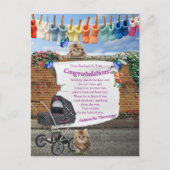 Polka-Dot Street Scene & Kittens Briefkaart (Voorkant)