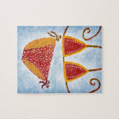 Polka Dot String Bikini Jigzaag Puzzle Legpuzzel (Horizontaal)