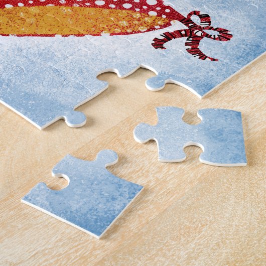 Polka Dot String Bikini Jigzaag Puzzle Legpuzzel (Zijkant)