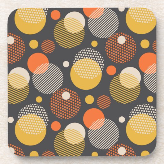 Polka Dot Stripe Pattern Bier Onderzetter (Voorkant)