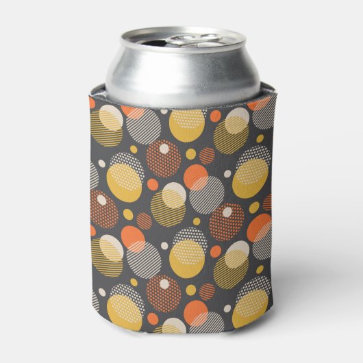 Polka Dot Stripe Pattern Blikjeskoeler (Blikje Voorkant)