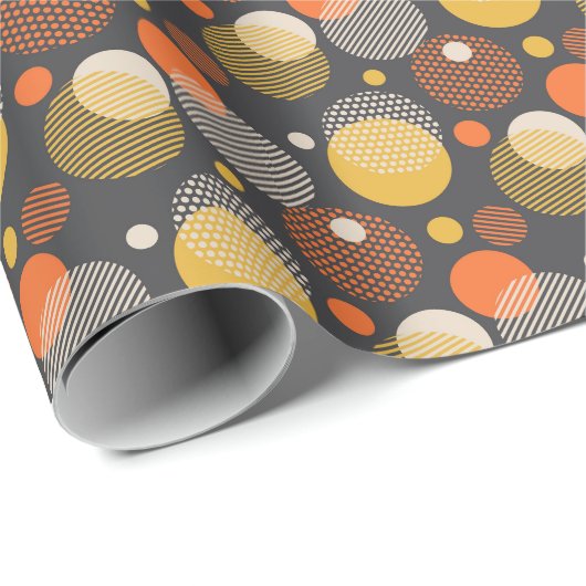 Polka Dot Stripe Pattern Cadeaupapier (Rol Hoek)