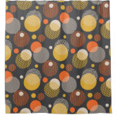 Polka Dot Stripe Pattern Douchegordijn (Voorkant)