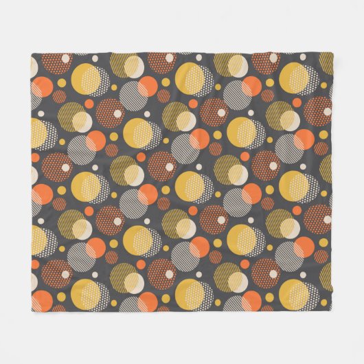 Polka Dot Stripe Pattern Fleece Deken (Voorkant (Horizontaal))