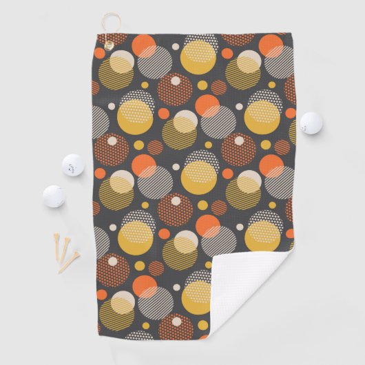 Polka Dot Stripe Pattern Golfhanddoek (Insitu)