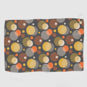 Polka Dot Stripe Pattern Golfhanddoek (Horizontaal)