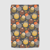 Polka Dot Stripe Pattern Golfhanddoek (Voorkant)