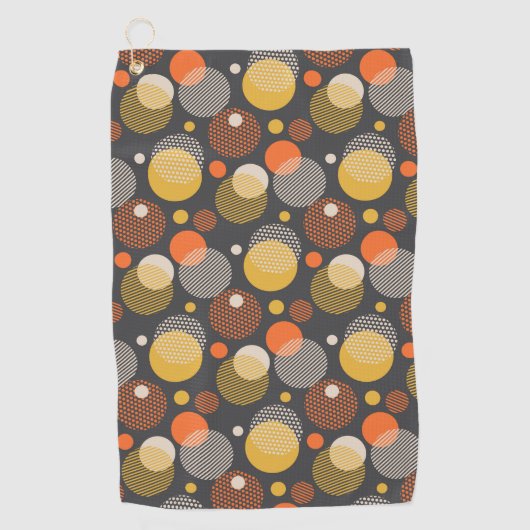 Polka Dot Stripe Pattern Golfhanddoek (Voorkant)