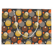 Polka Dot Stripe Pattern Groot Cadeauzakje (Achterkant)