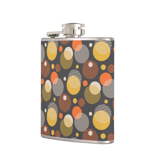 Polka Dot Stripe Pattern Heupfles (Links)
