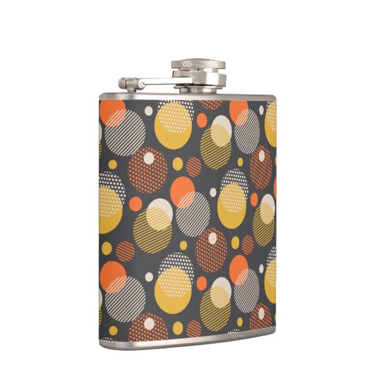 Polka Dot Stripe Pattern Heupfles (Rechts)