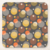 Polka Dot Stripe Pattern Kartonnen Onderzetters (Voorkant)