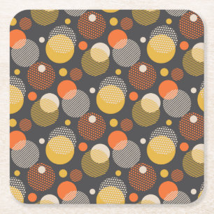 Polka Dot Stripe Pattern Kartonnen Onderzetters