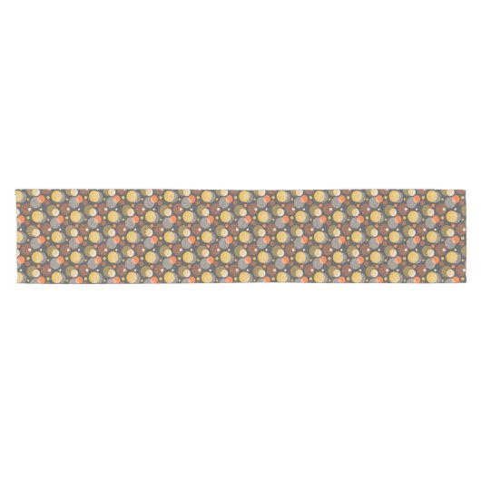 Polka Dot Stripe Pattern Korte Tafelloper (Horizontaal)