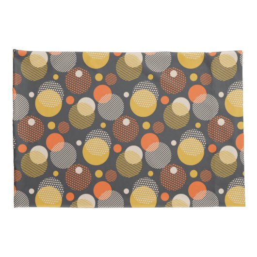 Polka Dot Stripe Pattern Kussensloop (Achterkant-Rechts)