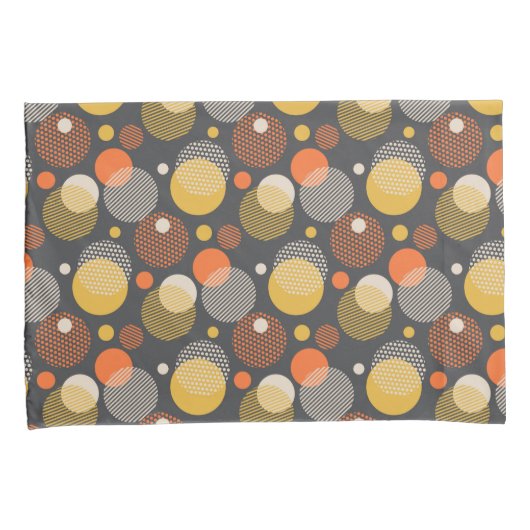 Polka Dot Stripe Pattern Kussensloop (Voorkant-Rechts)