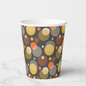 Polka Dot Stripe Pattern Papieren Bekers (Achterkant)