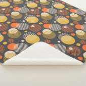 Polka Dot Stripe Pattern Sherpa Deken (3/4)