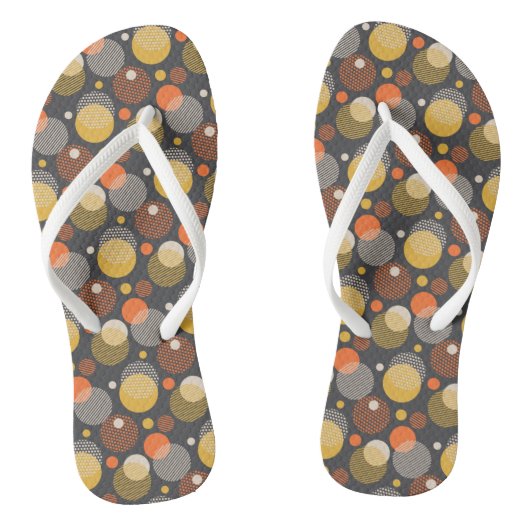 Polka Dot Stripe Pattern Teenslippers (Voetbed)