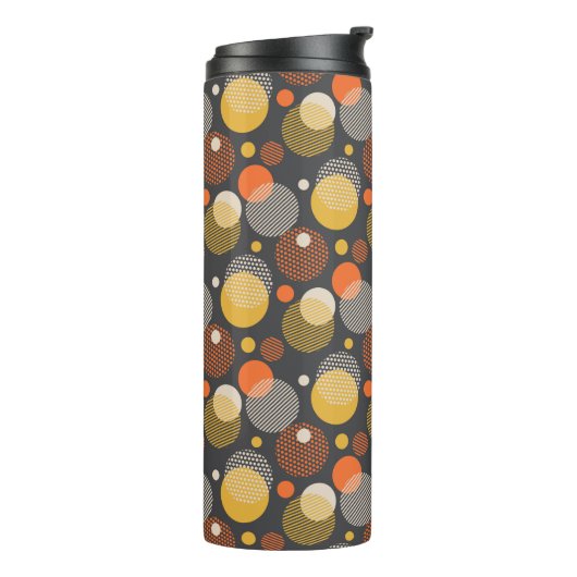 Polka Dot Stripe Pattern Thermosbeker (Gedraaid links)