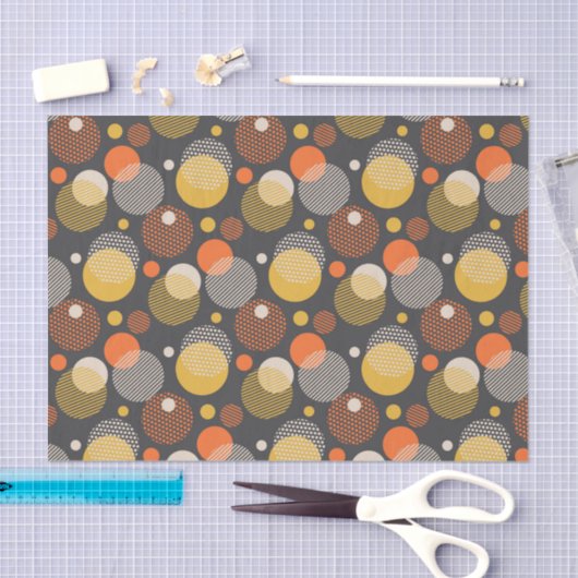 Polka Dot Stripe Pattern Tissuepapier (Craft)