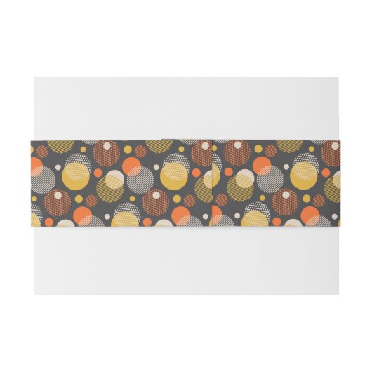 Polka Dot Stripe Pattern Uitnodigingen Wikkel (Achterkant Voorbeeld)
