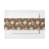 Polka Dot Stripe Pattern Uitnodigingen Wikkel (Voorkant Voorbeeld)