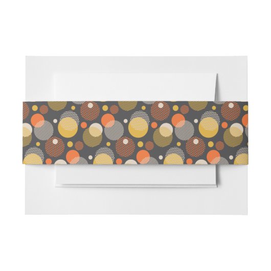 Polka Dot Stripe Pattern Uitnodigingen Wikkel (Voorkant Voorbeeld)