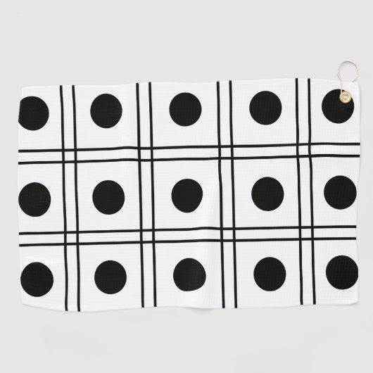 Polka Dot Stripes Golfhanddoek (Horizontaal)