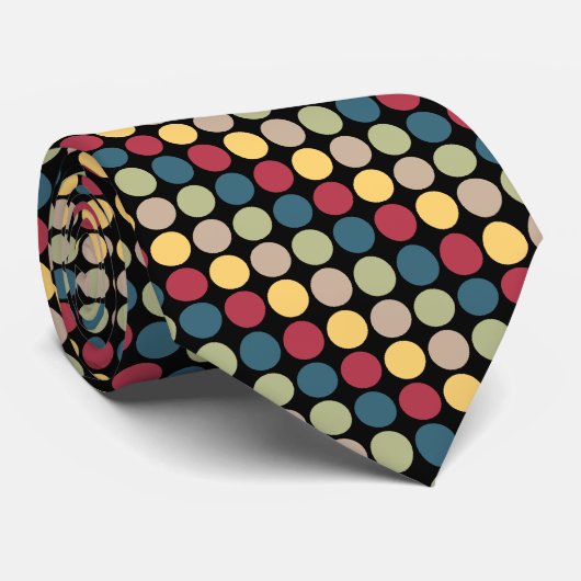 Polka Dot Stropdas (Opgerold)