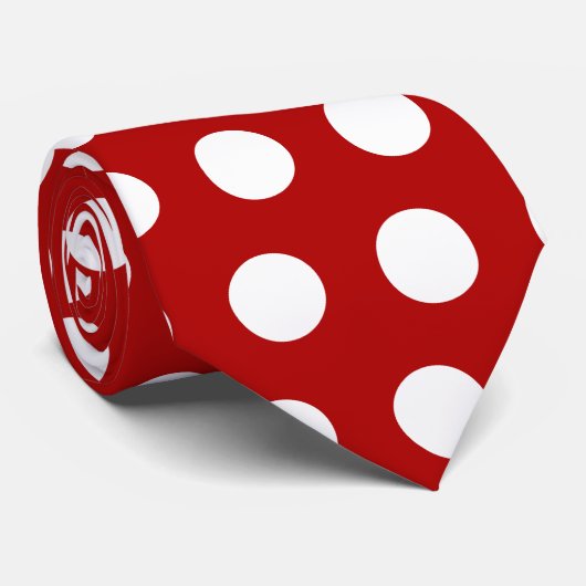 Polka-Dot Stropdas (Opgerold)