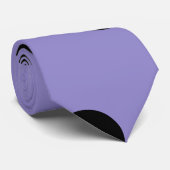 Polka Dot Stropdas (Lavendel & Zwart) (Opgerold)