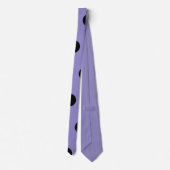 Polka Dot Stropdas (Lavendel & Zwart) (Achterkant)