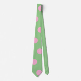 Polka Dot Stropdas (Sage Green & Pastel Pink)