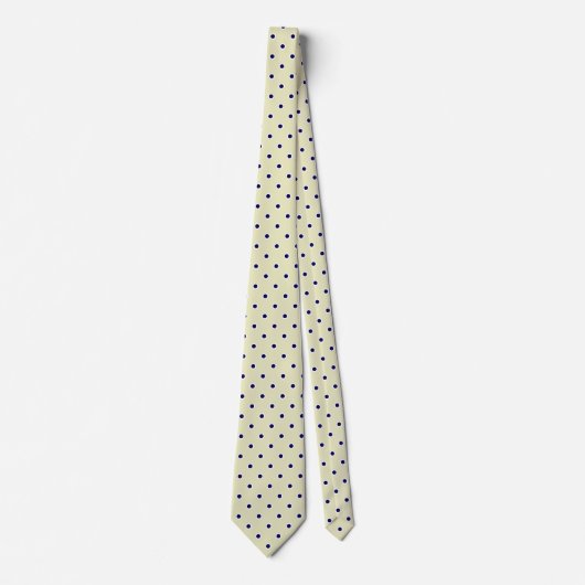 Polka Dot Stropdassen voor mannen | Brass Yellow a (Voorkant)