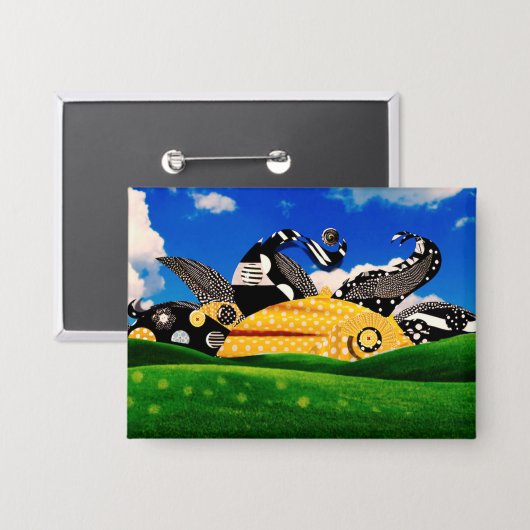 POLKA DOT SUN! BUTTON (Voorkant / Achterkant)