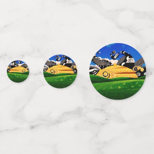 POLKA DOT SUN! CONFETTI (Achterkanten)