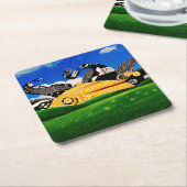 POLKA DOT SUN! KARTONNEN ONDERZETTERS (Schuin)