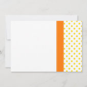 Polka Dot Sunflower Weddenschap Kaart (Achterkant)