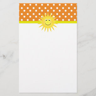 Polka Dot & Sunshine Briefpapier