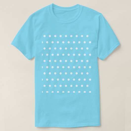 Polka Dot T-Shirt (Aqua & White) (Design voorkant)