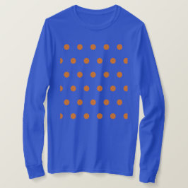 Polka Dot T-shirt met lange mouwen (denim blauw & 