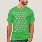 Polka Dot T-Shirt (Sage Green & Pastel Pink) (Voorkant)