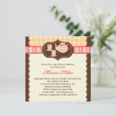 Polka Dot Tea Pot Bridal Shower Kaart (Staand voorkant)