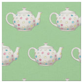 Polka Dot Tea Pot Stof (Close Up)